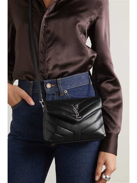 SAINT LAURENT Loulou Toy quilted leather shoulder bag .